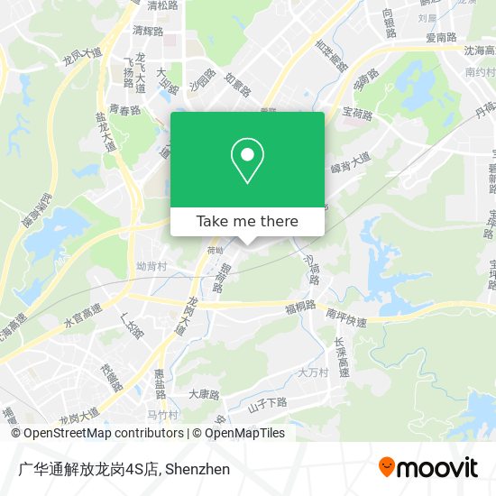 广华通解放龙岗4S店 map