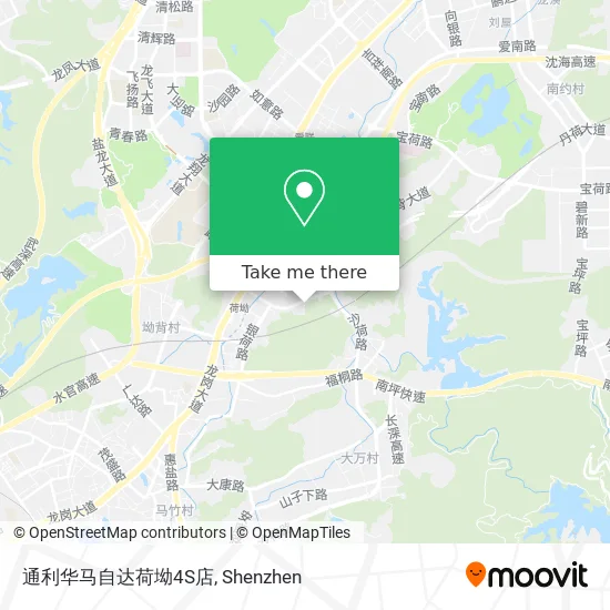 通利华马自达荷坳4S店 map