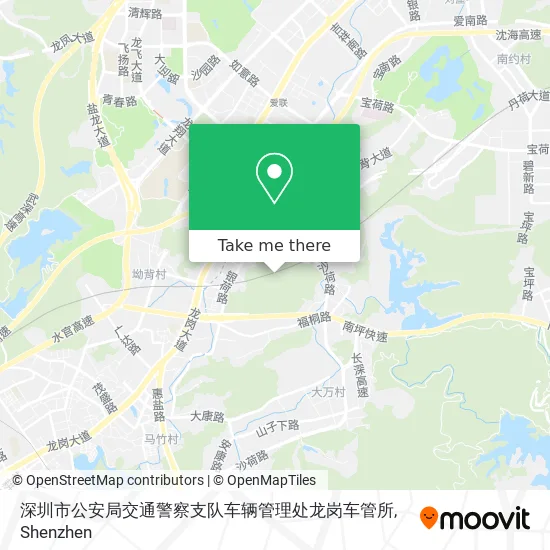 深圳市公安局交通警察支队车辆管理处龙岗车管所 map