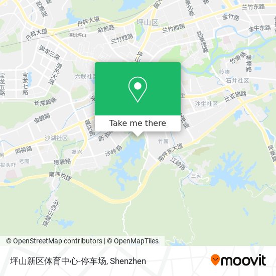 坪山新区体育中心-停车场 map