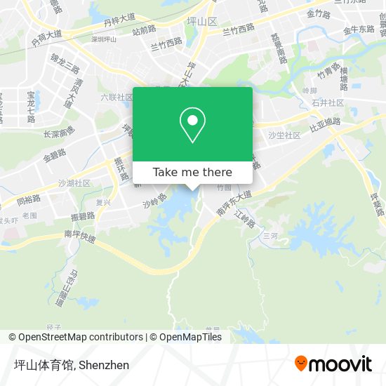 坪山体育馆 map