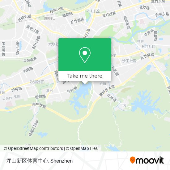 坪山新区体育中心 map