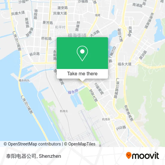 泰阳电器公司 map