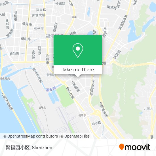 聚福园小区 map