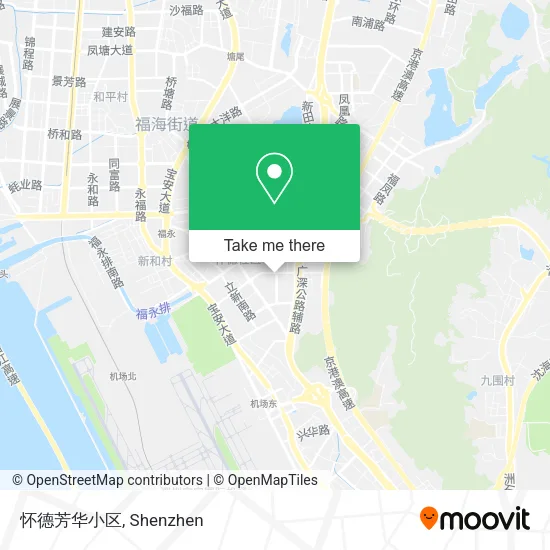 怀德芳华小区 map