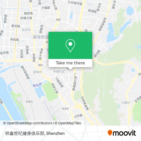 祥鑫世纪健身俱乐部 map