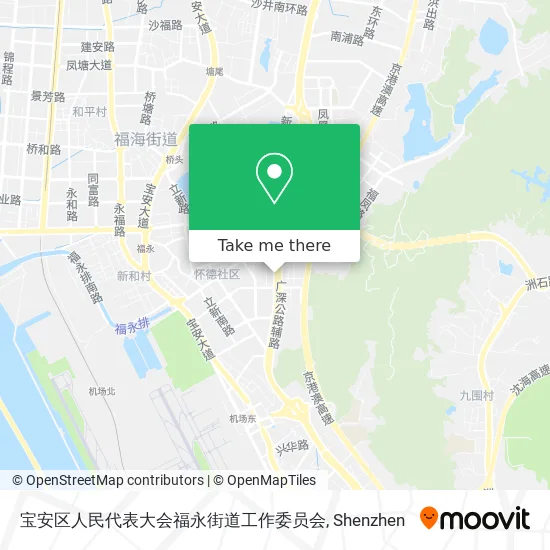 宝安区人民代表大会福永街道工作委员会 map