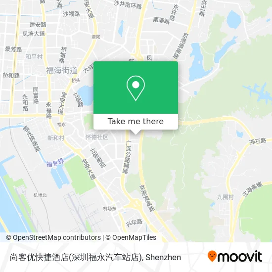 尚客优快捷酒店(深圳福永汽车站店) map