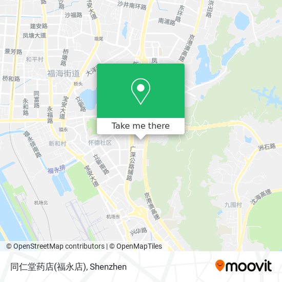 同仁堂药店(福永店) map