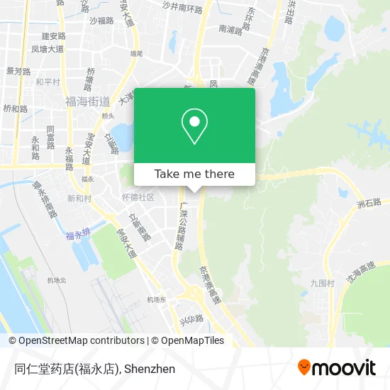 同仁堂药店(福永店) map