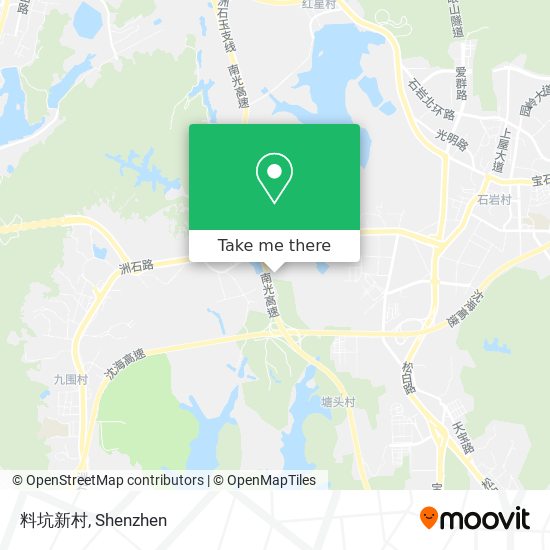 料坑新村 map