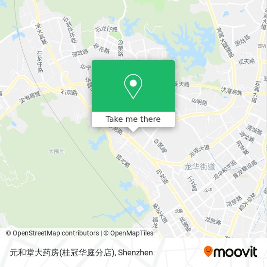 元和堂大药房(桂冠华庭分店) map