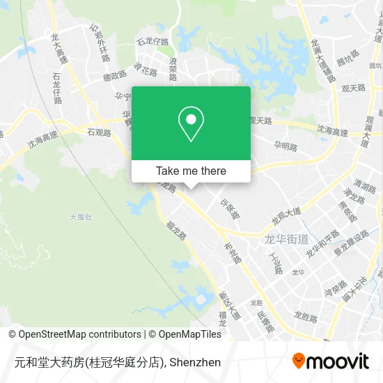 元和堂大药房(桂冠华庭分店) map