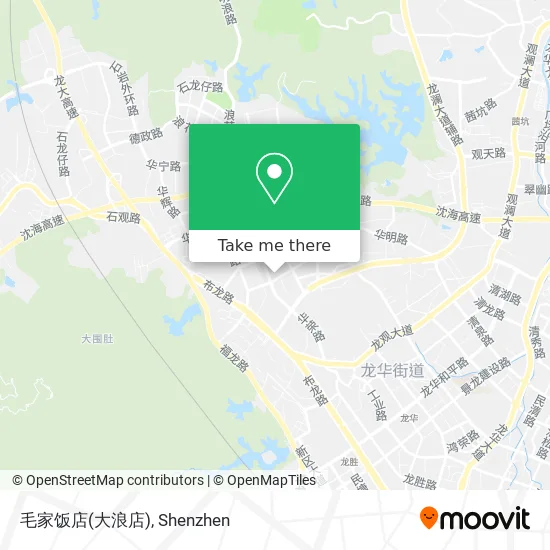 毛家饭店(大浪店) map