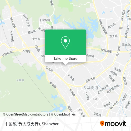 中国银行(大浪支行) map