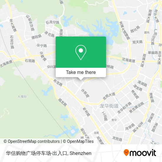 华信购物广场停车场-出入口 map