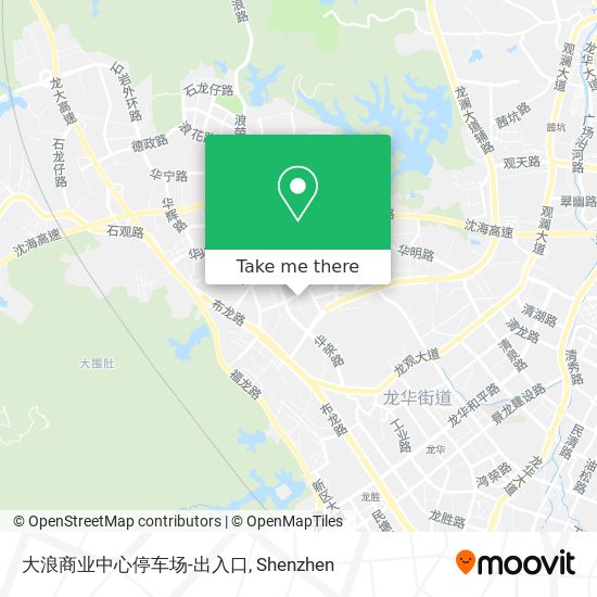大浪商业中心停车场-出入口 map