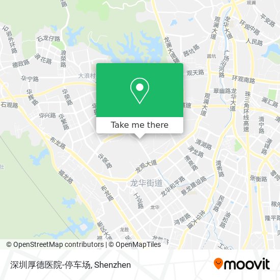 深圳厚德医院-停车场 map