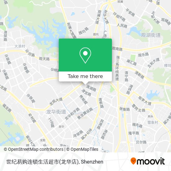 世纪易购连锁生活超市(龙华店) map