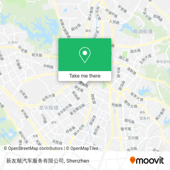 新友顺汽车服务有限公司 map
