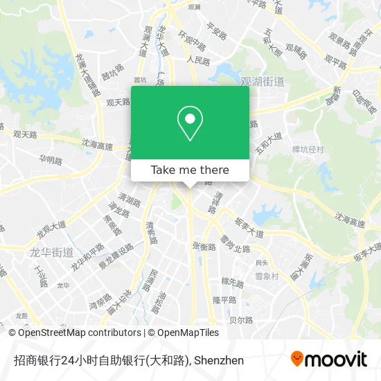 招商银行24小时自助银行(大和路) map