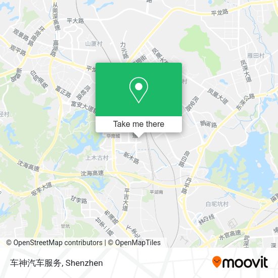 车神汽车服务 map