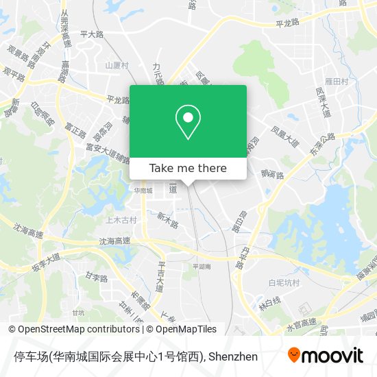 停车场(华南城国际会展中心1号馆西) map