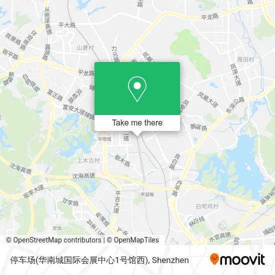 停车场(华南城国际会展中心1号馆西) map