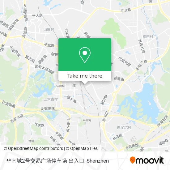 华南城2号交易广场停车场-出入口 map