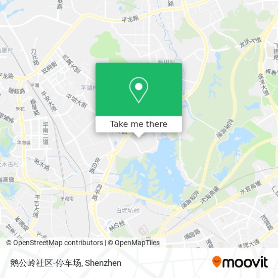 鹅公岭社区-停车场 map