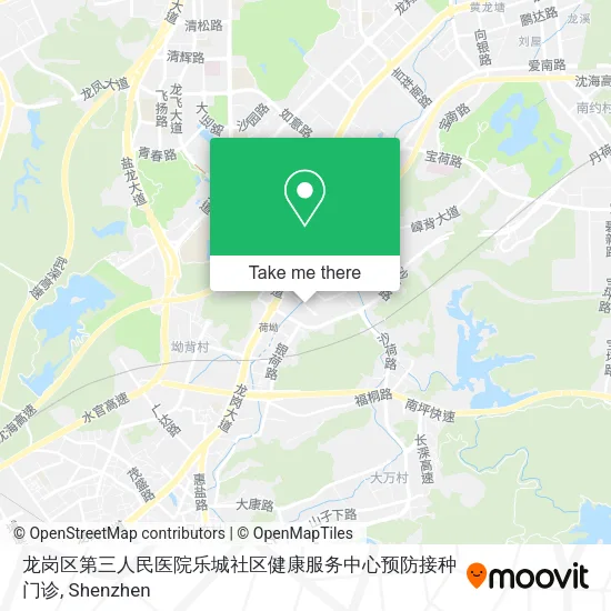 龙岗区第三人民医院乐城社区健康服务中心预防接种门诊 map