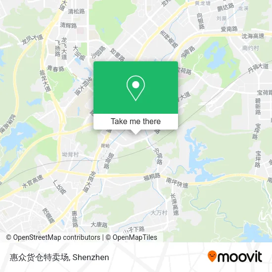 惠众货仓特卖场 map
