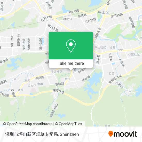 深圳市坪山新区烟草专卖局 map