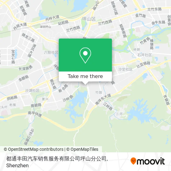 都通丰田汽车销售服务有限公司坪山分公司 map
