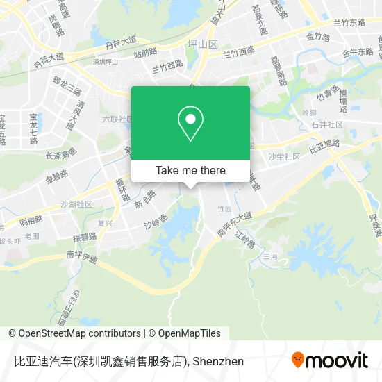 比亚迪汽车(深圳凯鑫销售服务店) map