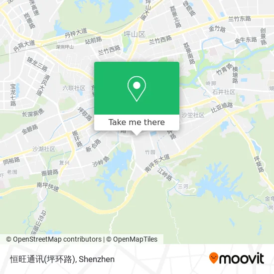 恒旺通讯(坪环路) map