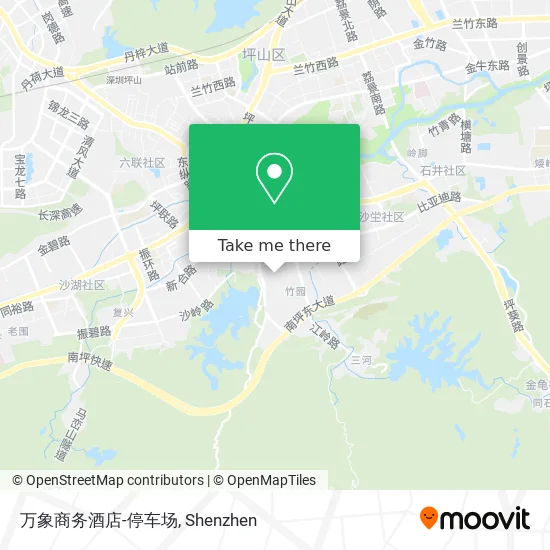 万象商务酒店-停车场 map