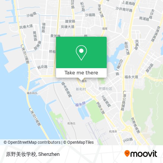 原野美妆学校 map