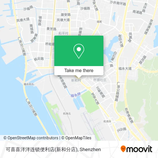 可喜喜洋洋连锁便利店(新和分店) map