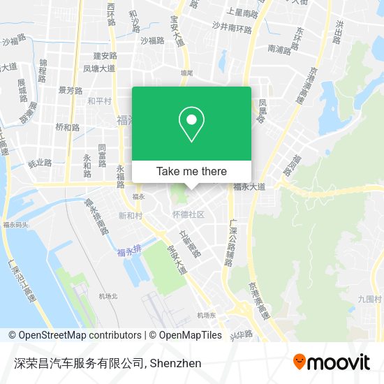 深荣昌汽车服务有限公司 map