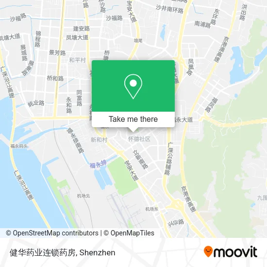 健华药业连锁药房 map