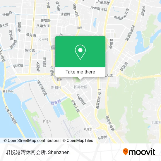 君悦港湾休闲会所 map