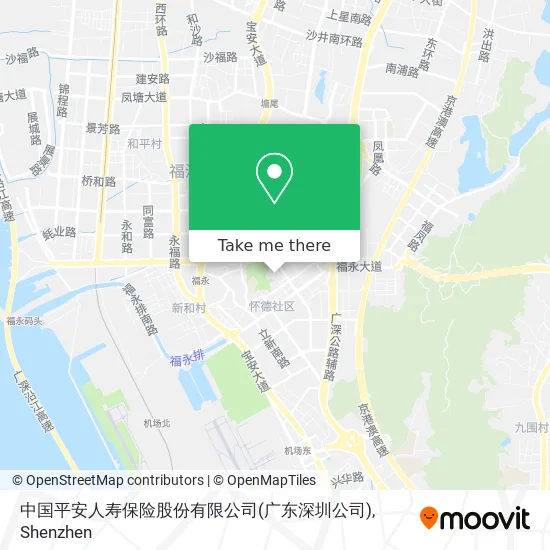 中国平安人寿保险股份有限公司(广东深圳公司) map