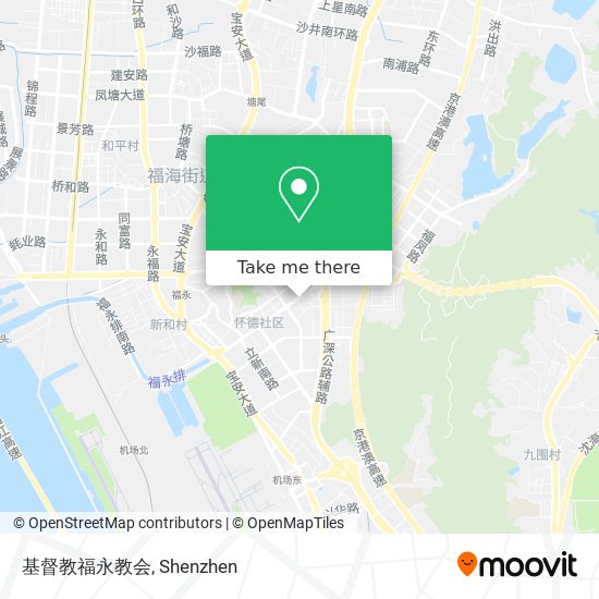 基督教福永教会 map
