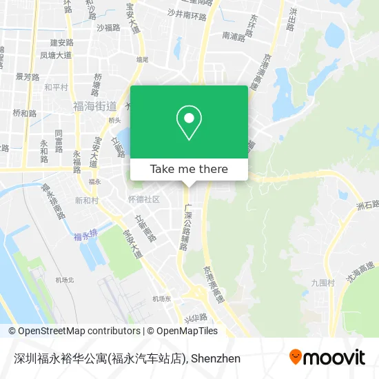 深圳福永裕华公寓(福永汽车站店) map
