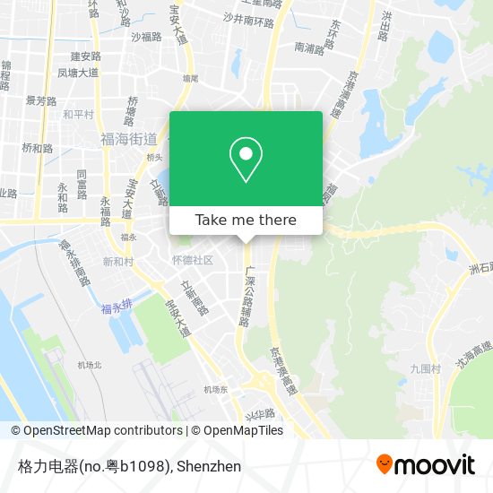 格力电器(no.粤b1098) map