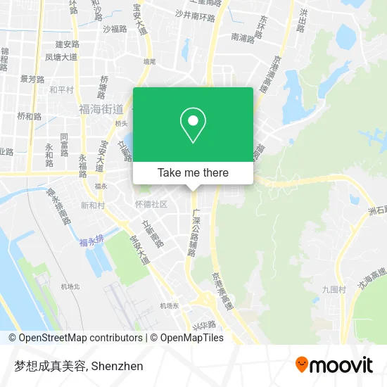 梦想成真美容 map