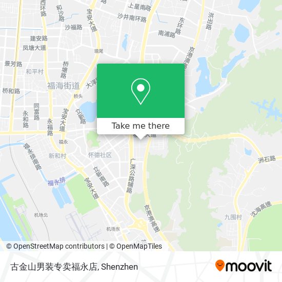 古金山男装专卖福永店 map