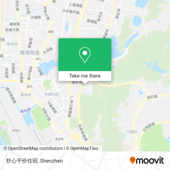 舒心平价住宿 map