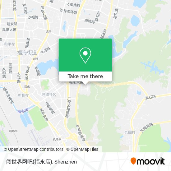 闯世界网吧(福永店) map